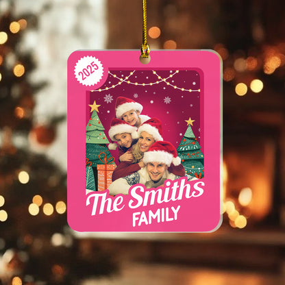 Personalized Family Christmas Ornament 2025 – Custom Family Keepsake