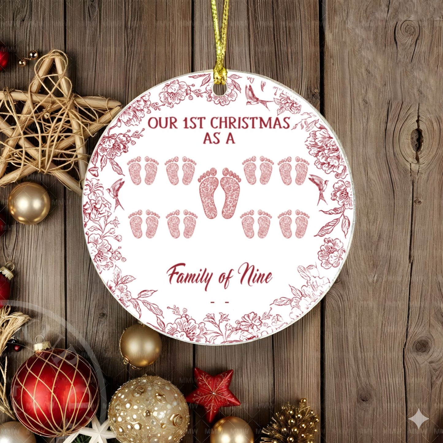 A Special Keepsake for Your First Holiday Together Acrylic Ornament – Personalized Family Christmas 