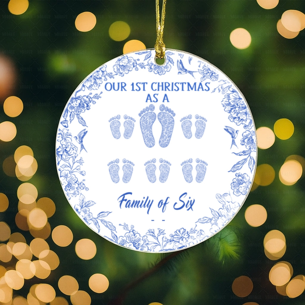 A Special Keepsake for Your First Holiday Together Acrylic Ornament – Personalized Family Christmas 