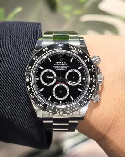 C – Rolex Cosmograph Daytona Stainless Steel Black Dial with Ceramic Bezel