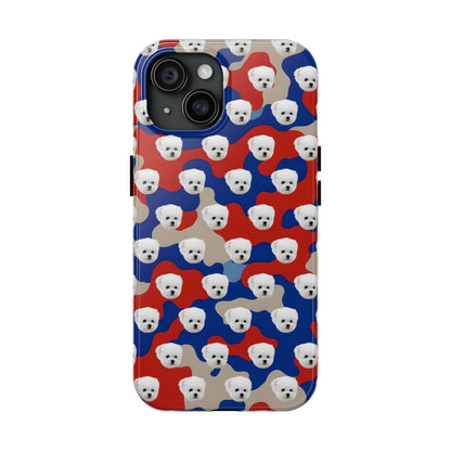 Custom Dog Face Camo Phone Case – Personalized Cute Pet Lover Cover for iPhone