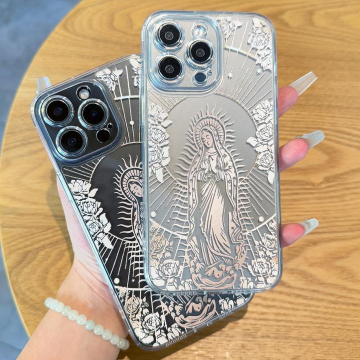 Virgin Mary Jesus Christs Christian pattern Phone Case, Shockproof Anti-drop For iPhone X 11 12 13 14 15 16 Pro Max Plus Samsung Galaxy S24.99 S24 S23
