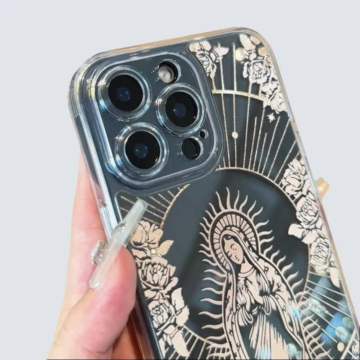 Virgin Mary Jesus Christs Christian pattern Phone Case, Shockproof Anti-drop For iPhone X 11 12 13 14 15 16 Pro Max Plus Samsung Galaxy S24.99 S24 S23