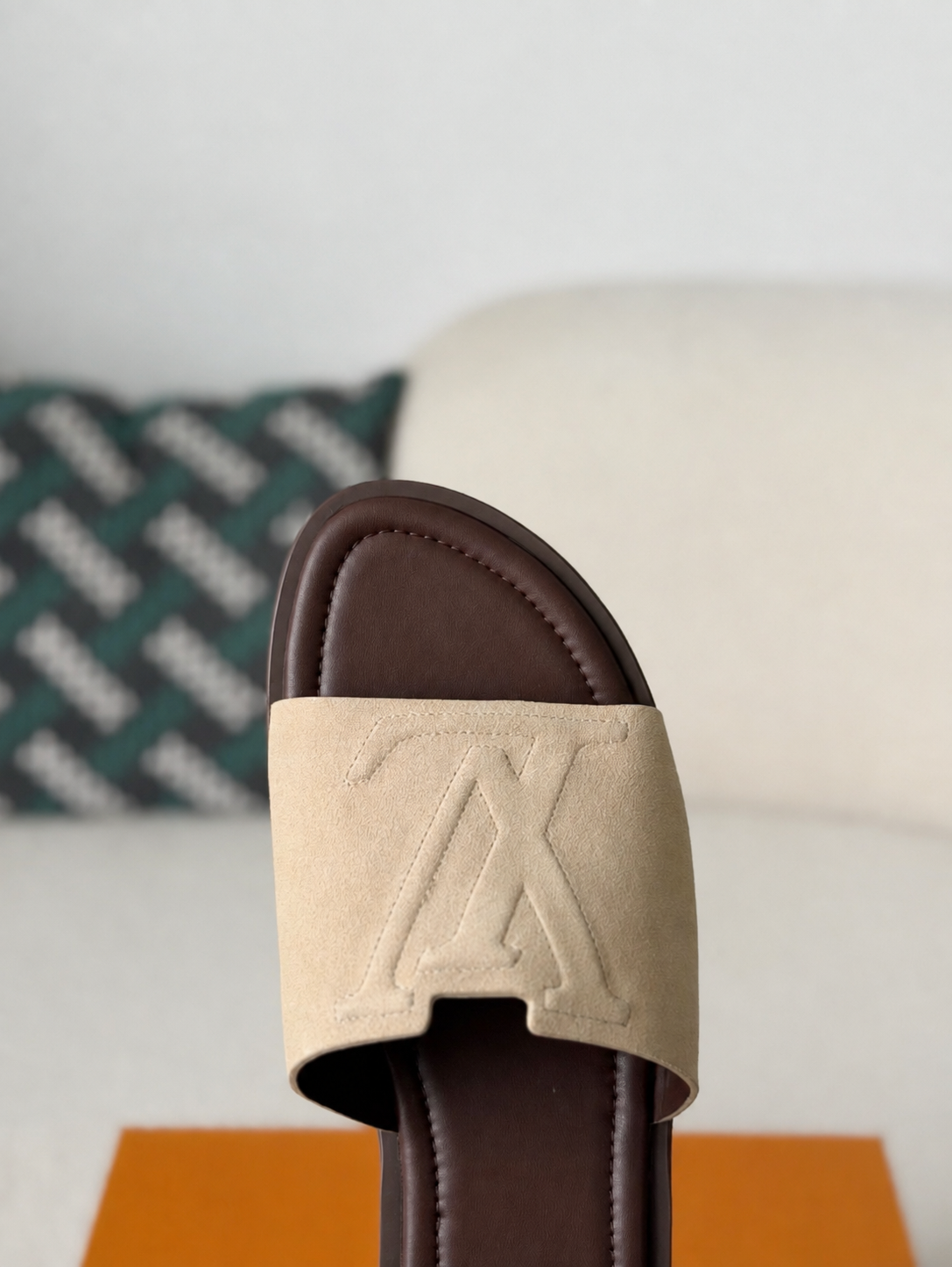 LV Portofino Mule Beige