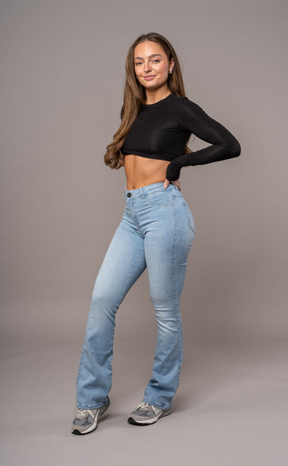 Flared Mid - Arctic Light Blue