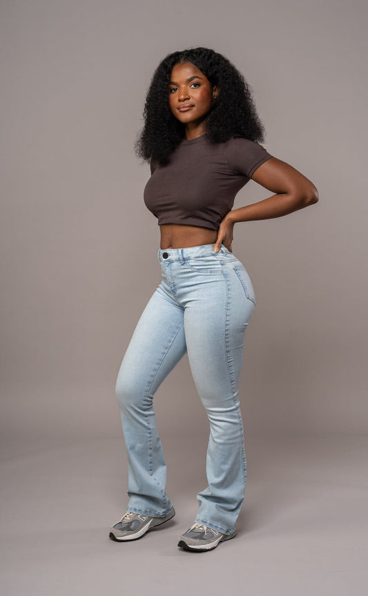 Flared Mid - Vintage Blue