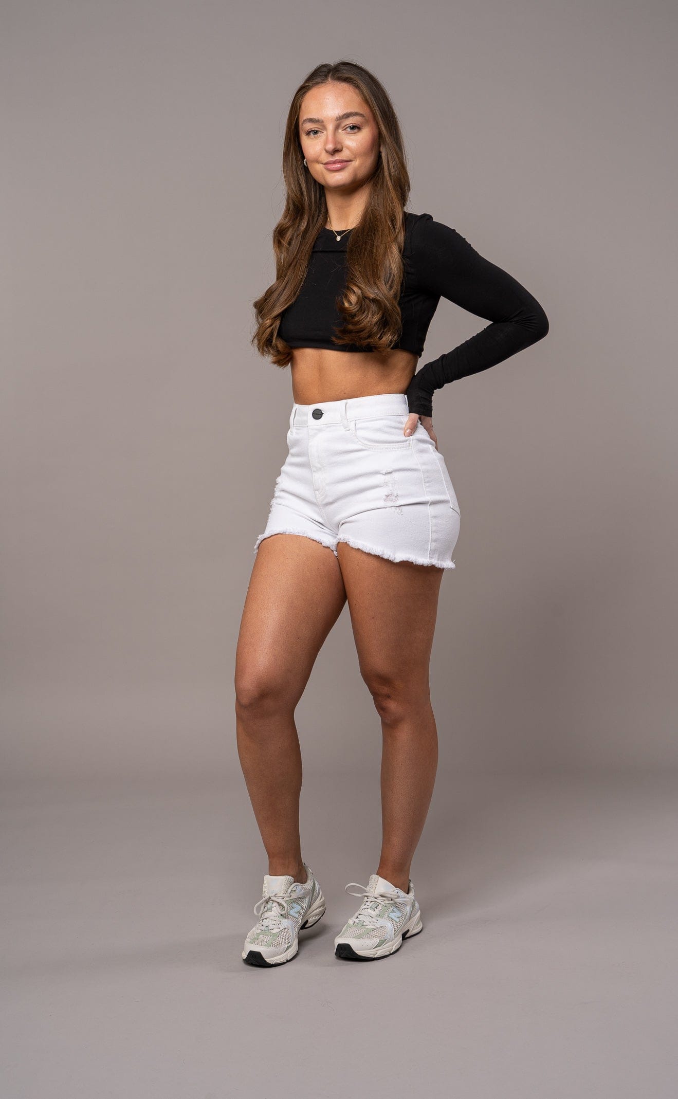 Ripped Shorts - White