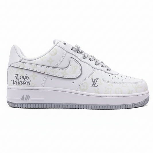 Louis Vuitton x Nike Air Force 1 Monogram Grey Frost Edition (Custom)
