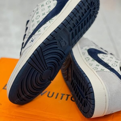 Louis Vuitton x Nike Air Jordan 1 Low “Tricolor Monogram” (Custom)