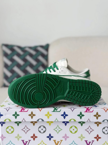 LV x Nike Dunk Low Sneaker White Green