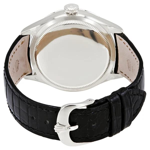 Rolex Cellini 50529, Dual Time, 18K White Gold, Silver Dial