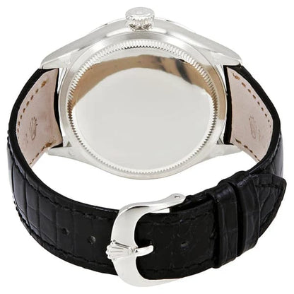 Rolex Cellini 50529, Dual Time, 18K White Gold, Silver Dial