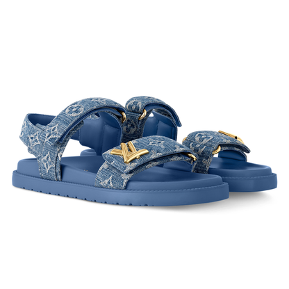 LV Sunset Sandals ‘Blue Denim'