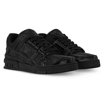 LV Trainers Monogram-Printed Translucent PVC Black