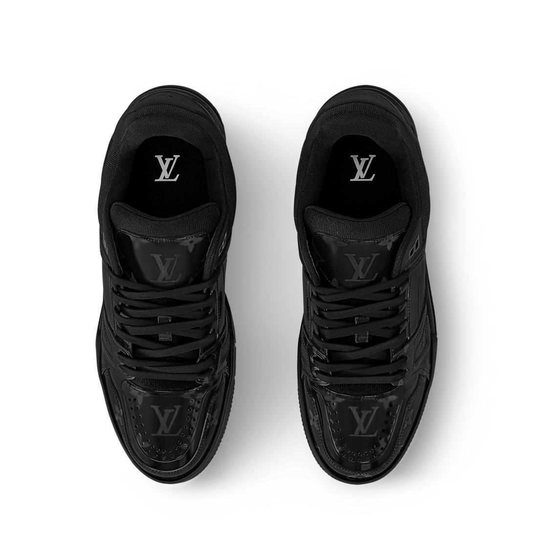LV Trainers Monogram-Printed Translucent PVC Black