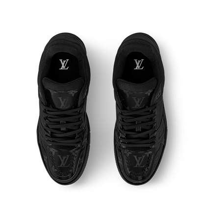 LV Trainers Monogram-Printed Translucent PVC Black