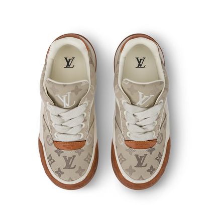 LV Tilted Sneaker Monogram Surplus Beige