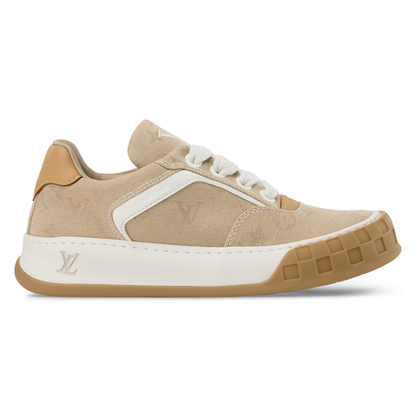 LV Tilted Sneaker Beige Denim