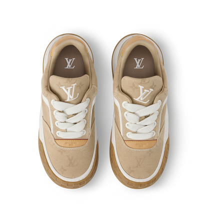 LV Tilted Sneaker Beige Denim