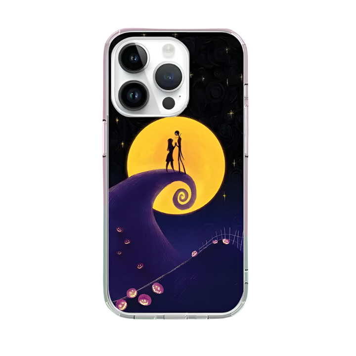 Gothic Love Phone Case – Jack & Sally Couple Cover for iPhone 11 12 13 14 15 16 Pro Max Samsung S22 S23 S24 S24.99 Ultra Plus