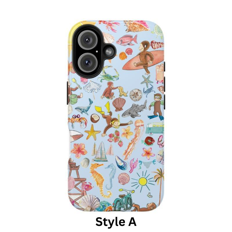 Playful Monkey Adventures – Whimsical Phone Case for Kids at Heart for iPhone 11 12 13 14 15 16 Pro Max Samsung S22 S23 S24 S24.99 Ultra Plus