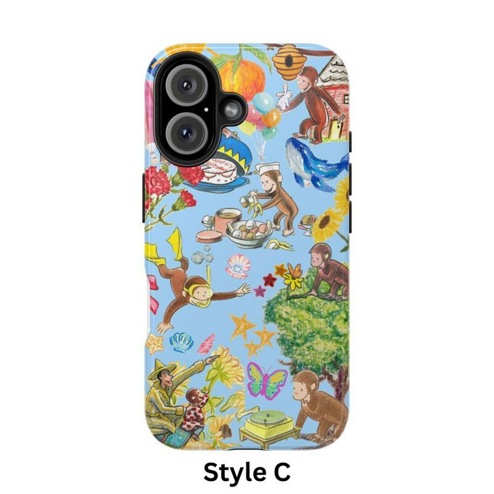 Playful Monkey Adventures – Whimsical Phone Case for Kids at Heart for iPhone 11 12 13 14 15 16 Pro Max Samsung S22 S23 S24 S24.99 Ultra Plus