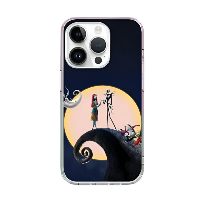 Gothic Love Phone Case – Jack & Sally Couple Cover for iPhone 11 12 13 14 15 16 Pro Max Samsung S22 S23 S24 S24.99 Ultra Plus