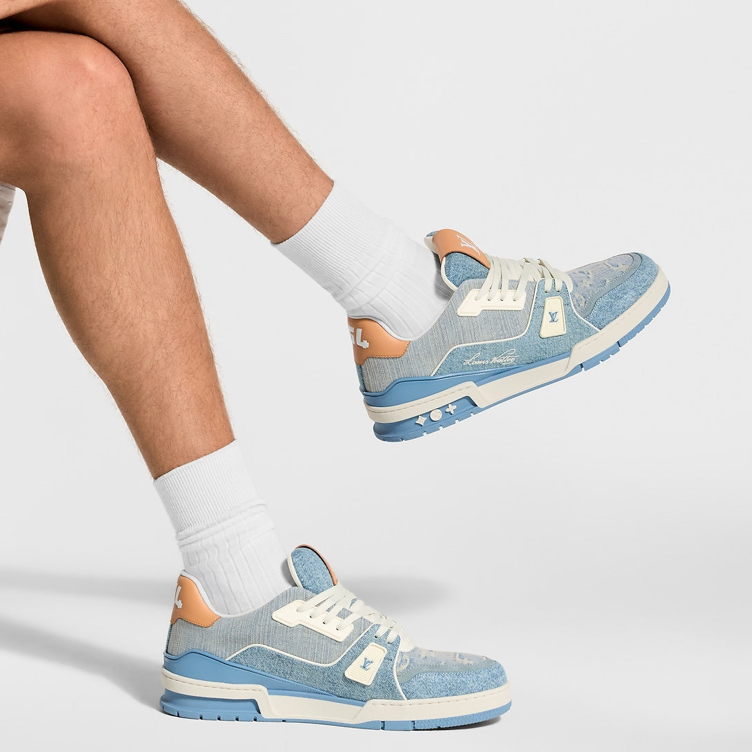 LV Trainer Blue Denim