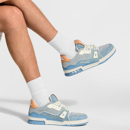 LV Trainer Blue Denim
