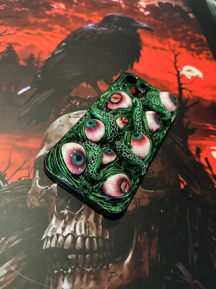 Bloody Cthulhu Tentacles Eyes iPhone 16 15 14 13 12 11 Pro Max 8 Plus X Samsung Galaxy S24 S23 S22 Ultra