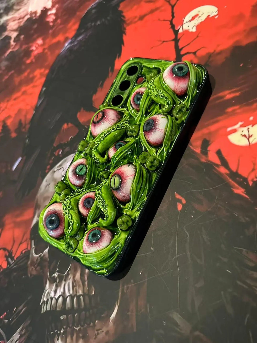 Bloody Cthulhu Tentacles Eyes iPhone 16 15 14 13 12 11 Pro Max 8 Plus X Samsung Galaxy S24 S23 S22 Ultra