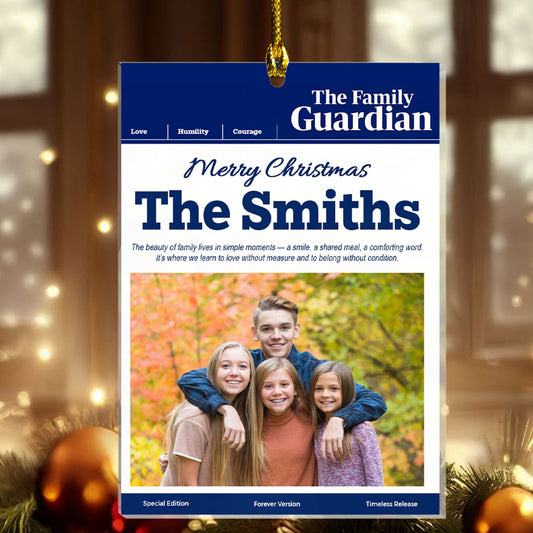 Custom Photo The Family Guardian Ornament – Personalized Christmas Family Keepsake