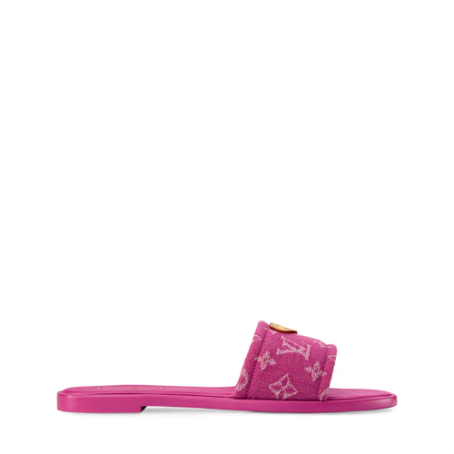 LV Lily Flat Mule Pink Denim