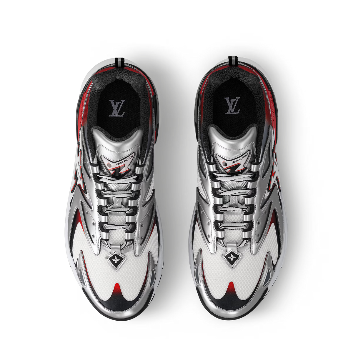 LV Tatic Runner Sneaker Gray Red