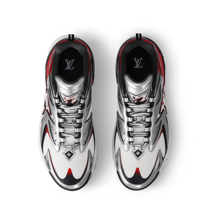 LV Tatic Runner Sneaker Gray Red