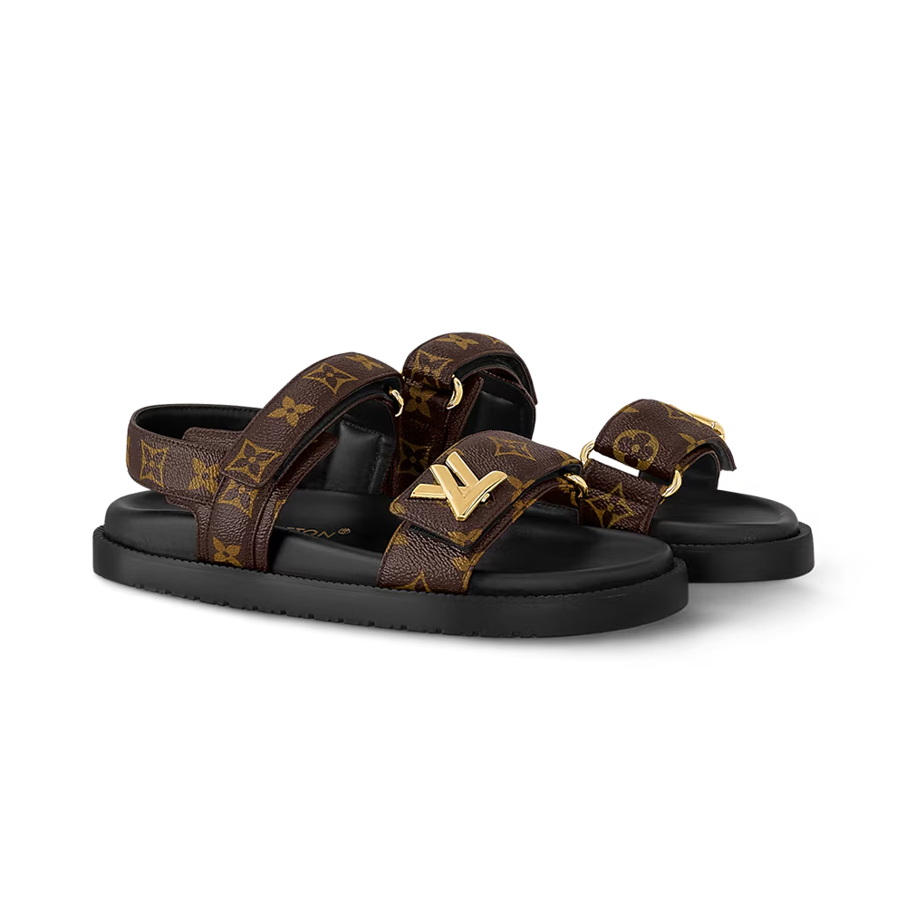LV Sunset Flat Comfort Sandals ‘Cocoa Brown’