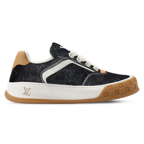 LV Tilted Sneaker Black Monogram denim