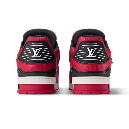 LV Trainer Red calf leather