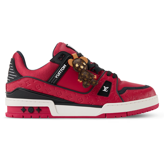 LV Trainer Red calf leather