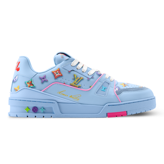 LV Trainer Sneaker Coordinates With The Season’s Monogram Donuts Blue