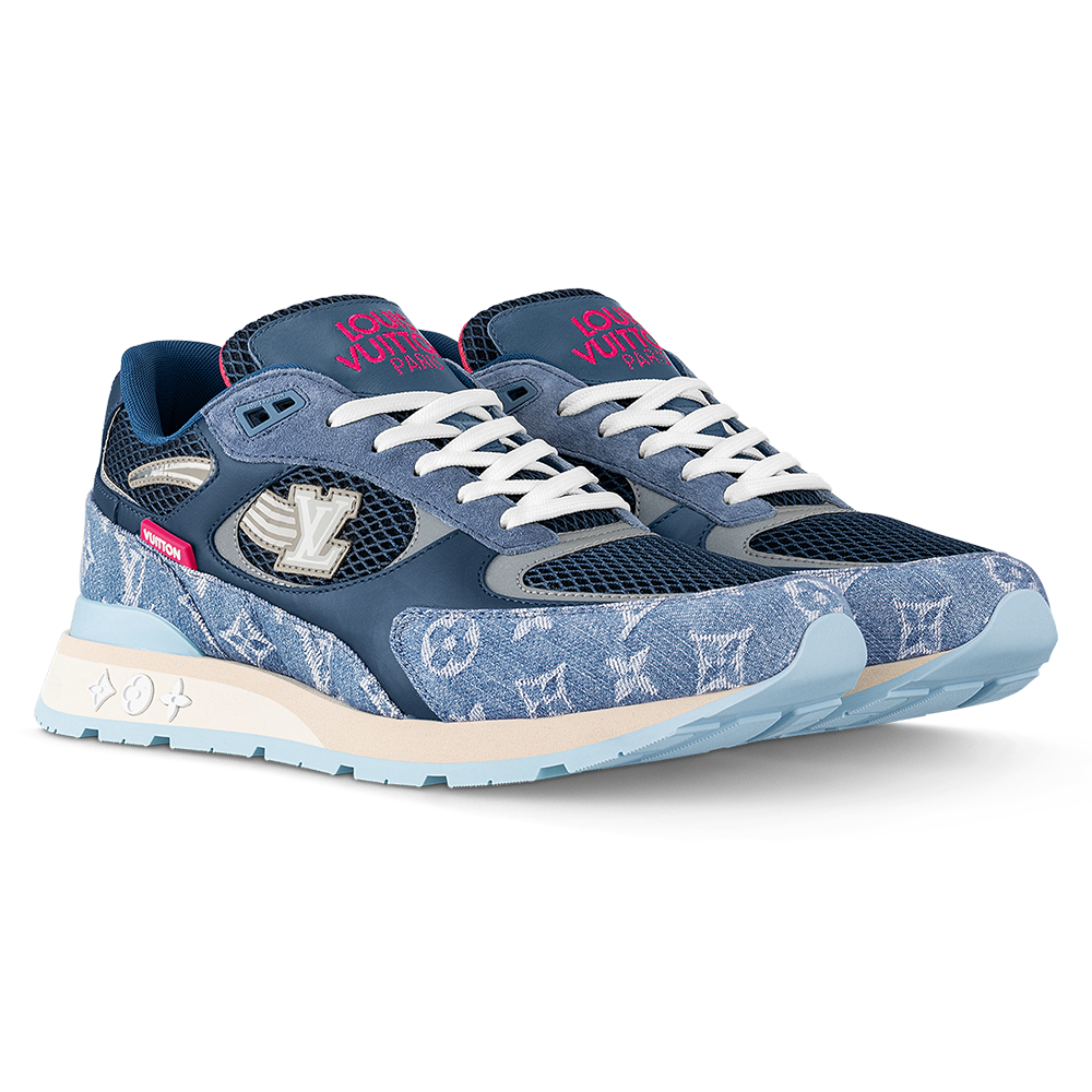 LV Run Away Sneaker Blue Denim
