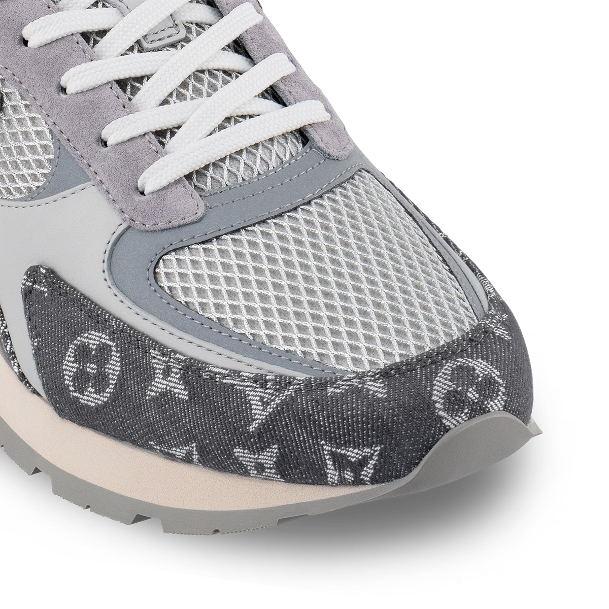 LV Run Away Sneaker Gray Denim