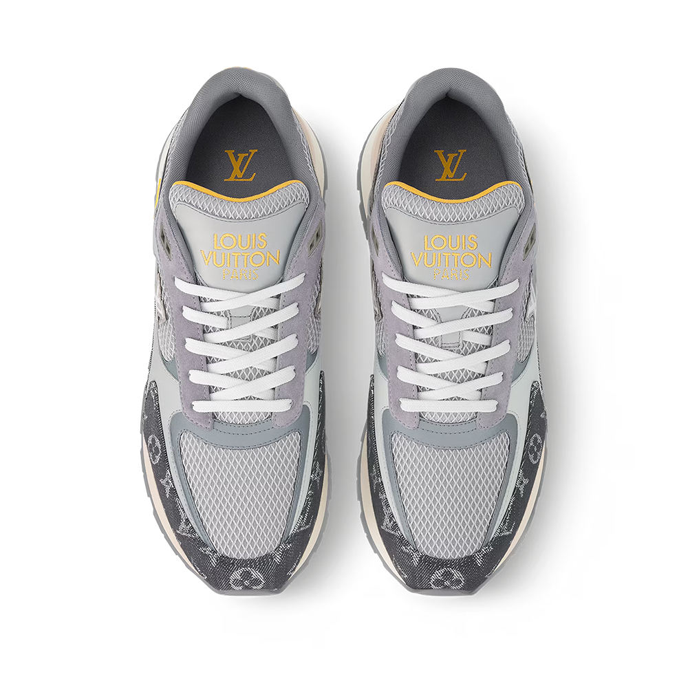 LV Run Away Sneaker Gray Denim