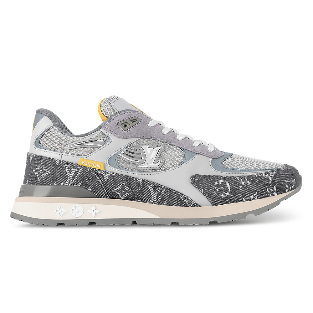 LV Run Away Sneaker Gray Denim