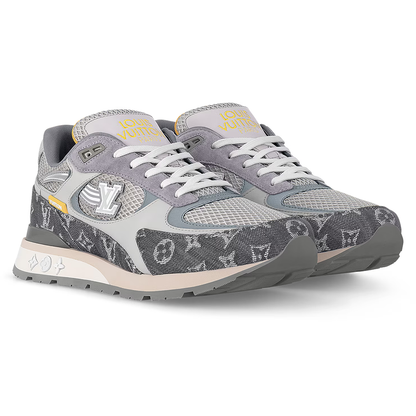 LV Run Away Sneaker Gray Denim