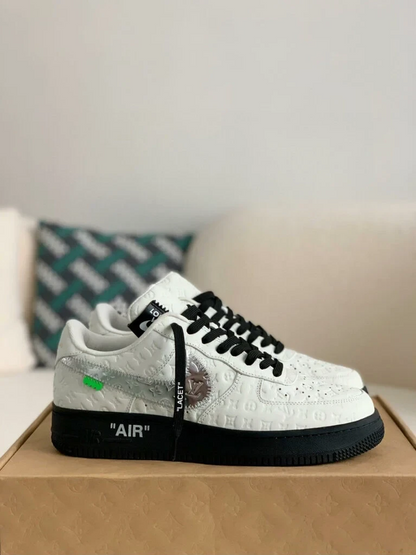 Louis Vuitton x Nike Air Force 1 Low ‘White Black Silver’