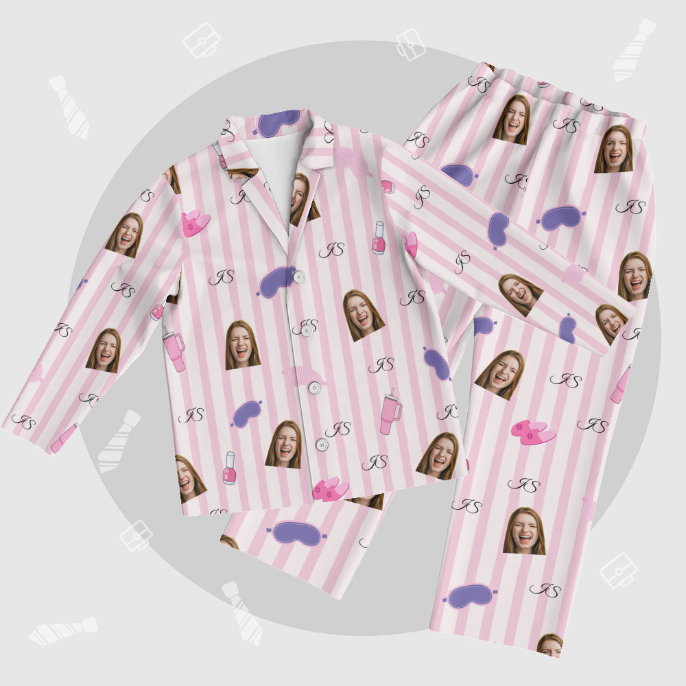 Custom Family Pajamas – Personalized Name, Color & Photo , Matching Set for Dad, Mom & Kids , Cozy Christmas Sleepwear Gift