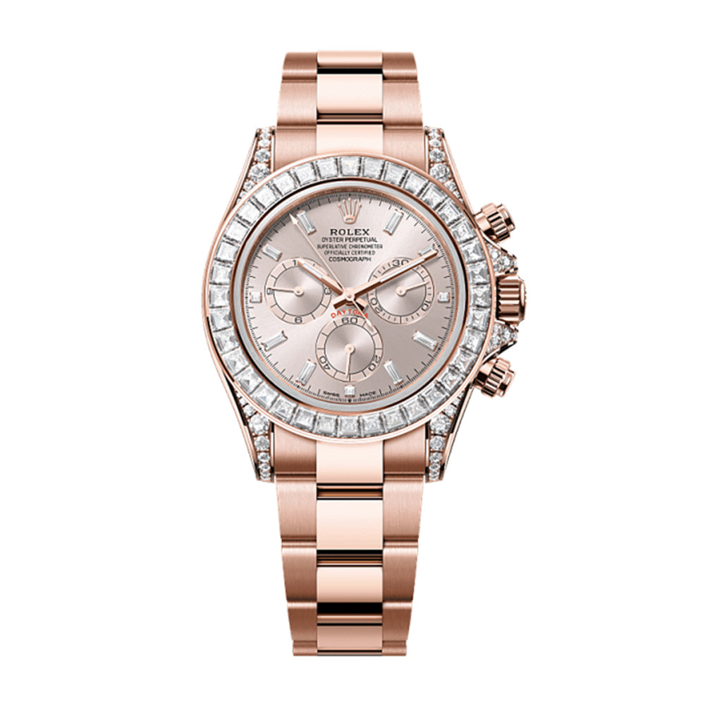 Cosmograph Daytona Oyster, 40 mm, Everose gold and diamonds