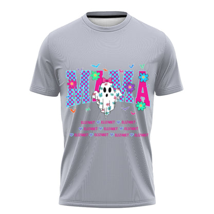 Grandma, Gigi, Nana Custom With Grandkids Names – Personalized Halloween Grandma Tshirt