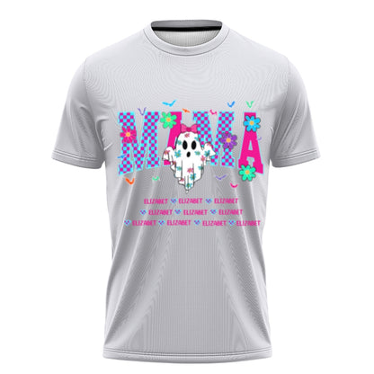 Grandma, Gigi, Nana Custom With Grandkids Names – Personalized Halloween Grandma Tshirt